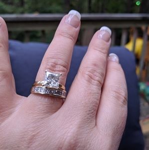 Moissonite engagement ring